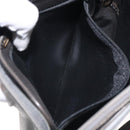 Christian Dior Shoulder Bag Leather Gray Gold Auth fm4687-20