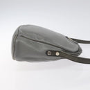 Christian Dior Shoulder Bag Leather Gray Gold Auth fm4687-3