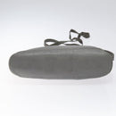 Christian Dior Shoulder Bag Leather Gray Gold Auth fm4687-5