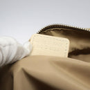 Christian Dior Trotter Canvas Flower Shoulder Bag Beige Silver Auth fm4695-12