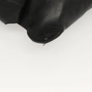 BOTTEGAVENETA INTRECCIATO Waist bag Leather Black 121604 Auth fm4696-9