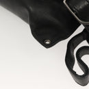 BOTTEGAVENETA INTRECCIATO Waist bag Leather Black 121604 Auth fm4696-14