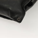 BOTTEGAVENETA INTRECCIATO Waist bag Leather Black 121604 Auth fm4696-16