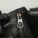 BOTTEGAVENETA INTRECCIATO Waist bag Leather Black 121604 Auth fm4696-10