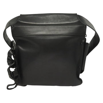 BOTTEGAVENETA INTRECCIATO Waist bag Leather Black 121604 Auth fm4696 - 0