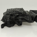 BOTTEGAVENETA INTRECCIATO Waist bag Leather Black 121604 Auth fm4696-3