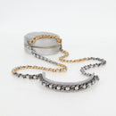 CHANEL Chain Chanel 19 Shoulder Bag Lamb Skin Gold Silver CC Auth fm4698M-7