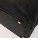 GUCCI GG Canvas Shoulder Bag Nylon Black Silver 012 0384 08 2123 Auth fm4703-15