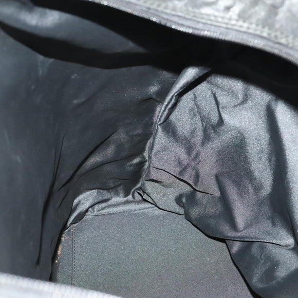 GUCCI GG Canvas Shoulder Bag Nylon Black Silver 012 0384 08 2123 Auth fm4703