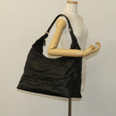 GUCCI GG Canvas Shoulder Bag Nylon Black Silver 012 0384 08 2123 Auth fm4703-21