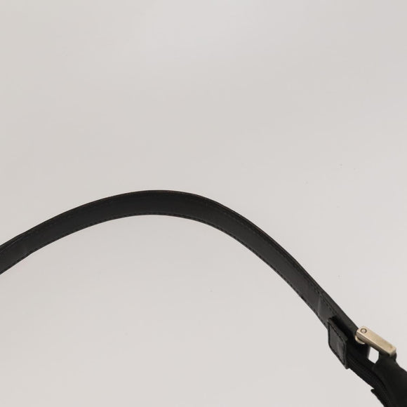 GUCCI GG Canvas Shoulder Bag Nylon Black Silver 012 0384 08 2123 Auth fm4703