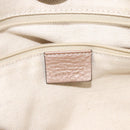 GUCCI Sukey Hand Bag Leather Pink Gold 211944 Auth fm4704-17