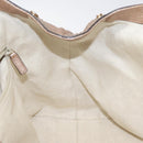 GUCCI Sukey Hand Bag Leather Pink Gold 211944 Auth fm4704-18