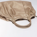 GUCCI Sukey Hand Bag Leather Pink Gold 211944 Auth fm4704-6