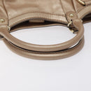 GUCCI Sukey Hand Bag Leather Pink Gold 211944 Auth fm4704-7