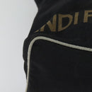 FENDI Hand Bag Nylon Black Auth fm4706-9