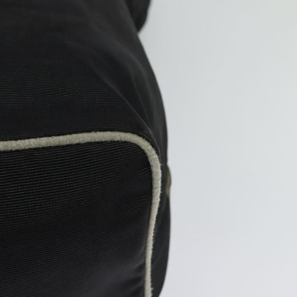 FENDI Hand Bag Nylon Black Auth fm4706