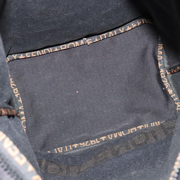 FENDI Hand Bag Nylon Black Auth fm4706