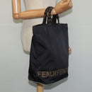 FENDI Hand Bag Nylon Black Auth fm4706-19