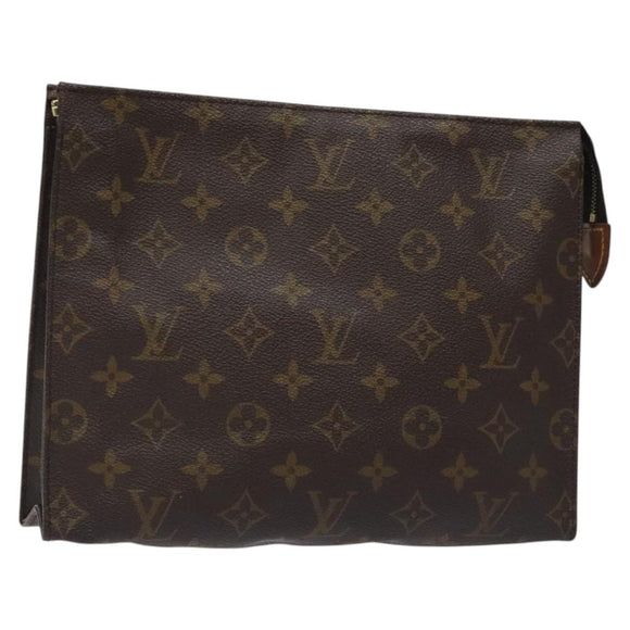 LOUIS VUITTON Monogram Poche Toilette 26 Pouch M47542 LV Auth fm4711