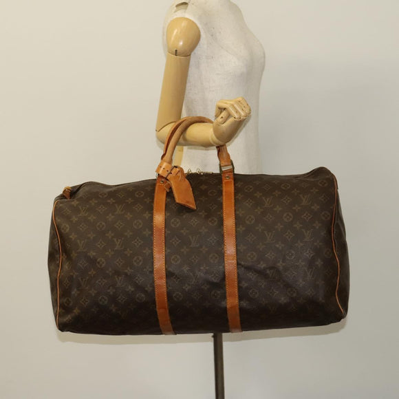 LOUIS VUITTON Monogram Keepall 60 Boston Bag M41422 LV Auth fm4719