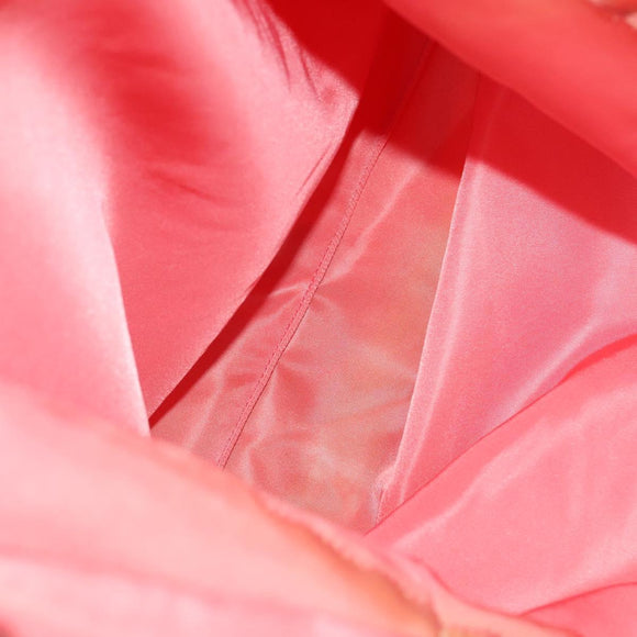 PRADA Hand Bag Nylon Leather 3Set Pink Black Auth fm4723