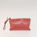 PRADA Hand Bag Nylon Leather 3Set Pink Black Auth fm4723-12