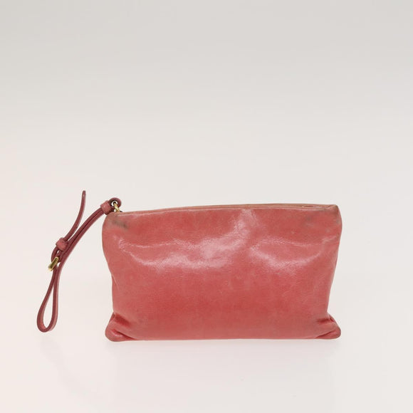 PRADA Hand Bag Nylon Leather 3Set Pink Black Auth fm4723