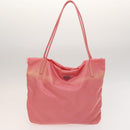 PRADA Hand Bag Nylon Leather 3Set Pink Black Auth fm4723-2