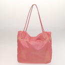 PRADA Hand Bag Nylon Leather 3Set Pink Black Auth fm4723-3