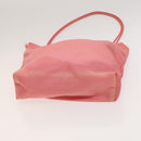 PRADA Hand Bag Nylon Leather 3Set Pink Black Auth fm4723-8