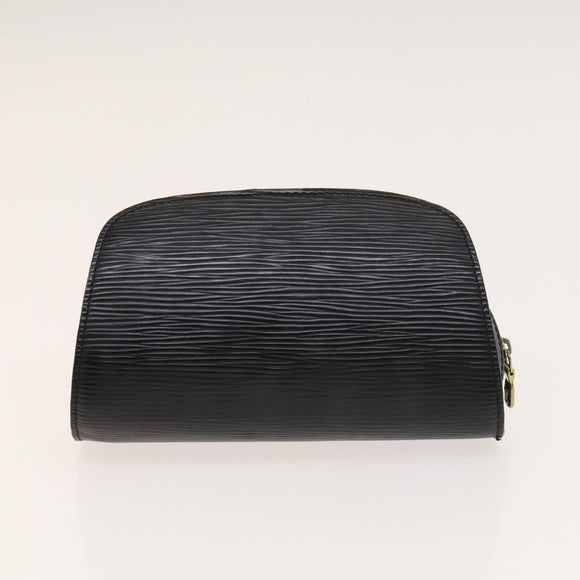 LOUIS VUITTON Taiga Epi Pouch Hand Bag 2Set Epicea Black LV Auth fm4726