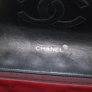 CHANEL Matelasse Chain Shoulder Bag Lamb Skin Black Gold CC Auth fm4732-17