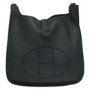 HERMES Evelyn 1 GM Shoulder Bag Courchevel Navy Auth fm4738-2