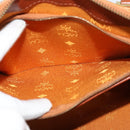 MCM Logogram Vicetos Hand Bag PVC Leather 2way Brown Gold Auth fm4739-19