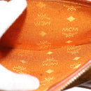 MCM Logogram Vicetos Hand Bag PVC Leather 2way Brown Gold Auth fm4739-20