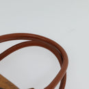 MCM Logogram Vicetos Hand Bag PVC Leather 2way Brown Gold Auth fm4739-8