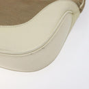 GUCCI Shoulder Bag Leather Beige Silver 001 3306 1705 Auth fm4741-10