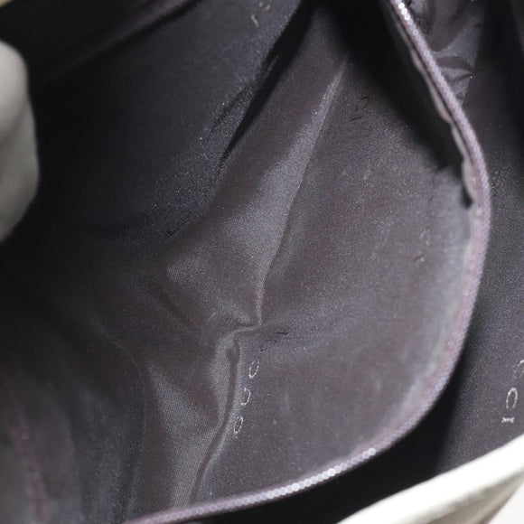 GUCCI Shoulder Bag Leather Beige Silver 001 3306 1705 Auth fm4741