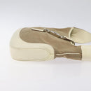 GUCCI Shoulder Bag Leather Beige Silver 001 3306 1705 Auth fm4741-4