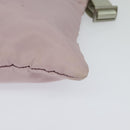 PRADA Shoulder Bag Nylon Pink Silver Auth fm4754-14