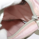 PRADA Shoulder Bag Nylon Pink Silver Auth fm4754-18