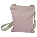 PRADA Shoulder Bag Nylon Pink Silver Auth fm4754-2