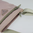 PRADA Shoulder Bag Nylon Pink Silver Auth fm4754-6