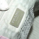 PRADA Backpack Nylon Pink Silver Auth fm4758-23