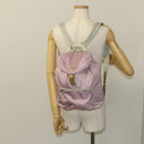 PRADA Backpack Nylon Pink Silver Auth fm4758-29