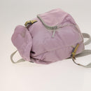 PRADA Backpack Nylon Pink Silver Auth fm4758-4