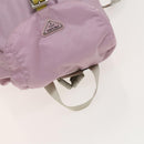 PRADA Backpack Nylon Pink Silver Auth fm4758-6