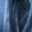 GUCCI Bamboo Tote Bag Suede Leather Navy Gold 002 1186 0260 Auth fm4759-15