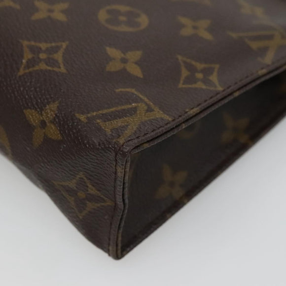 LOUIS VUITTON Monogram Poche Toilette 19 Pouch M47544 LV Auth fm4762